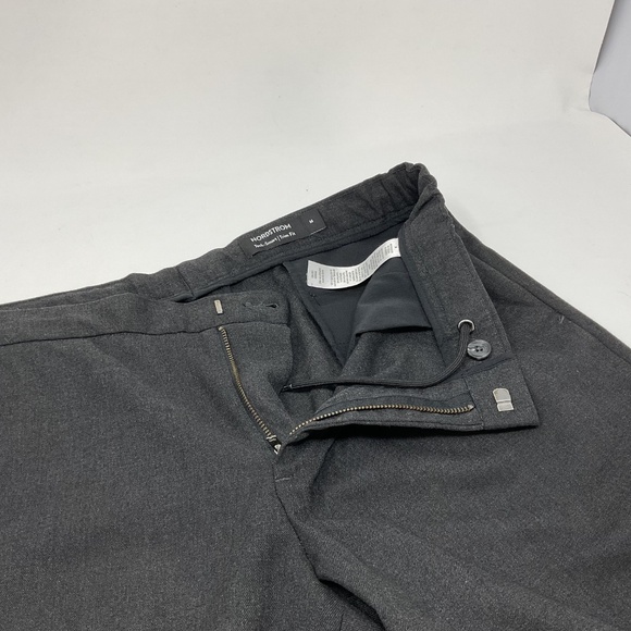 Nordstrom Men's Gray Tech Smart Trim Fit Dress Pants Drawstring Waistband Size M - Picture 7 of 8